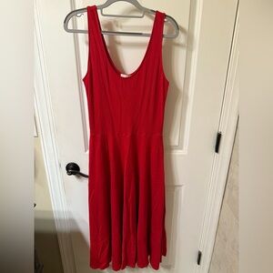 Leith Vibrant Red Midi Dress